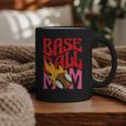 Baseball Mom Game Day Trendy Pink Leopard Mama Graphic Print Coffee Mug