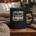 Baseball Mom Leopard Print Loud And Proud With Ball & Bat Graphic Print Coffee Mug