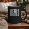 Baseball Pitcher Player Team Sport Lover Family Friends Fans Graphic Print Coffee Mug