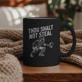 Baseball Player Catcher Thou Shalt Not Steal Coach Baseball Graphic Print Coffee Mug Baseball Player Catcher Thou Shalt Not Steal Coach Baseball Graphic Print Coffee Mug