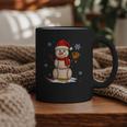 Baseball Snowman Merry Christmas Holiday Sports Xmas Pajamas Graphic Print Coffee Mug