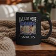 Baseball Sport I’m Just Here For The Snacks Baseball Mom Graphic Print Coffee Mug