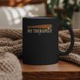 Baseball Tee My Therapist Bat Men Women Kids Graphic Print Coffee Mug