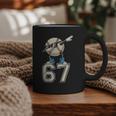 Boys Kids 67 Six Seven Sunglasses Dabbing Baseball Lover Graphic Print Coffee Mug