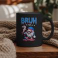Bruh I'm 7 Baseball Ice Cream Drip It's My 7th Birthday Graphic Print Coffee Mug