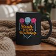 Bruh It's My Birthday Ice Cream Drip Baseball Birthday Graphic Print Coffee Mug