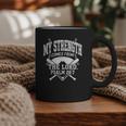 Christian Baseball My Strength Comes From The Lord Baseball Graphic Print Coffee Mug Christian Baseball My Strength Comes From The Lord Baseball Graphic Print Coffee Mug