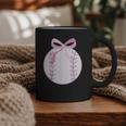 Coquette Baseball Mom Pink Bow Baseball Mama Graphic Print Coffee Mug Coquette Baseball Mom Pink Bow Baseball Mama Graphic Print Coffee Mug