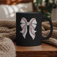 Cute Baseball Coquette Bow For Women Girls Baseball Mama Mom Graphic Print Coffee Mug