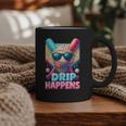 Drip Happens Baseball Ice Cream Bat And Ball With Sunglasses Graphic Print Coffee Mug Drip Happens Baseball Ice Cream Bat And Ball With Sunglasses Graphic Print Coffee Mug