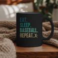 Eat Sleep Baseball Repeat Baseball Player Baseball Graphic Print Coffee Mug Eat Sleep Baseball Repeat Baseball Player Baseball Graphic Print Coffee Mug