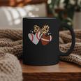 Football Baseball Heart Football Baseball Mom Graphic Print Coffee Mug