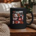 Happy 100 Days Of School Baseball Football PE Teacher Graphic Print Coffee Mug Happy 100 Days Of School Baseball Football PE Teacher Graphic Print Coffee Mug