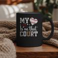 My Heart Is On That Court Baseball Player Baseball Mom Graphic Print Coffee Mug