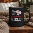 My Heart Is On That Field Baseball Player Baseball Mom Graphic Print Coffee Mug
