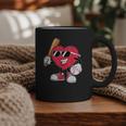 Heart Play Baseball Valentine's Day Teens Boys Girls Kids Graphic Print Coffee Mug