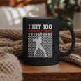 I Hit 100 Days Of School Baseball 100 Day Of School Graphic Print Coffee Mug I Hit 100 Days Of School Baseball 100 Day Of School Graphic Print Coffee Mug