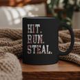 Hit Run Steal Baseball Mom For Women Baseball Graphic Print Coffee Mug Hit Run Steal Baseball Mom For Women Baseball Graphic Print Coffee Mug