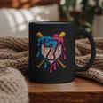 HUGvyn 7th Birthday Baseball Ice Cream Drip Number 7 Kid Boy Graphic Print Coffee Mug