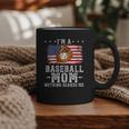 I'm a Baseball Mom Nothing Scares Me Baseball Graphic Print Coffee Mug