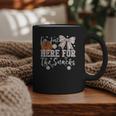 I'm Just Here For The Snacks Baseball Coquette Game Day Girl Graphic Print Coffee Mug