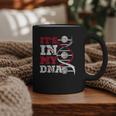 ITS In My DNA Baseball Sport Player Saying Baseball Fan Graphic Print Coffee Mug