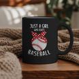 Just A Girl Who Loves Baseball Cute Retro Baseball Lover Graphic Print Coffee Mug Just A Girl Who Loves Baseball Cute Retro Baseball Lover Graphic Print Coffee Mug