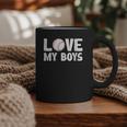 I Love My Boys Baseball Moms Graphic Print Coffee Mug