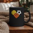 Mom Sports Heart Soccer Basketball Baseball Softball Graphic Print Coffee Mug Mom Sports Heart Soccer Basketball Baseball Softball Graphic Print Coffee Mug