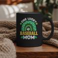 One Lucky Baseball Mom St Patricks Day Rainbow Mother Mama Graphic Print Coffee Mug
