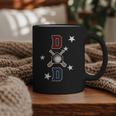 Patriotic Baseball Dad Father's Day Red Blue Star Graphic Print Coffee Mug Patriotic Baseball Dad Father's Day Red Blue Star Graphic Print Coffee Mug