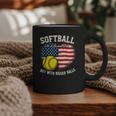 Patriotic US Flag Softball Dad Like A Baseball Dad Graphic Print Coffee Mug Patriotic US Flag Softball Dad Like A Baseball Dad Graphic Print Coffee Mug