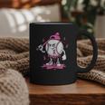 Pink Ribbon Baseball Breast Cancer Awareness Graphic Print Coffee Mug Pink Ribbon Baseball Breast Cancer Awareness Graphic Print Coffee Mug