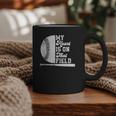Proud Baseball Dad Fan My Heart Is On That Baseball Field Graphic Print Coffee Mug