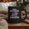 Proud Father And American Flag Baseball Dad Father Patriotic Graphic Print Coffee Mug