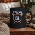 Proud Mom Baseball Player Number 81 Ice Cream Drip Graphic Print Coffee Mug