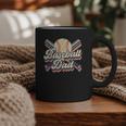 Retro Baseball Dad Sports Lovers Happy Father's Day Graphic Print Coffee Mug