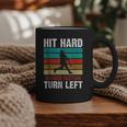 Retro Hit Hard Run Fast Turn Left Baseball Lover Graphic Print Coffee Mug Retro Hit Hard Run Fast Turn Left Baseball Lover Graphic Print Coffee Mug