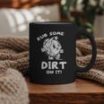 Rub Some Dirt On It Cute Girls Retro Baseball Mom Softball Graphic Print Coffee Mug