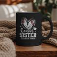 Senior Sister Class Of 2026 Baseball Graduation Heart Graphic Print Coffee Mug