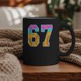 Six Seven Baseball Drip Graphic Print Coffee Mug