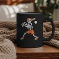 Skeleton Batting Baseball Halloween Graphic Print Coffee Mug