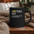 Softball Dad Baseball Dad But With Bigger Balls Father's Day Graphic Print Coffee Mug