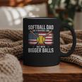 Softball Dad Like A Baseball Dad With Bigger Balls Sport Dad Graphic Print Coffee Mug
