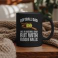 SOFTBALL DAD Like a Baseball Dad But With Bigger Balls Game Graphic Print Coffee Mug