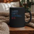 Sorry Can't Baseball Bye Baseball Mom Men Women Kids Graphic Print Coffee Mug