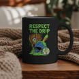 Spooky Zombie Respect The Drip Baseball Halloween Graphic Print Coffee Mug