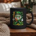 St Patricks Day Baseball Ice Cream Baseball Player Cartoon Graphic Print Coffee Mug St Patricks Day Baseball Ice Cream Baseball Player Cartoon Graphic Print Coffee Mug