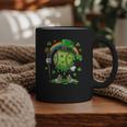 St Patricks Day Baseball Leprechaun Rainbow Green Baseball Graphic Print Coffee Mug