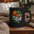 St Patricks Day Shamrock Basketball Baseball Football Soccer Graphic Print Coffee Mug St Patricks Day Shamrock Basketball Baseball Football Soccer Graphic Print Coffee Mug